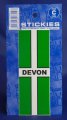 Devon Flag Number Plate Stickies