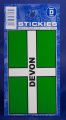 Devon Flag Medium Rectangle Stickies