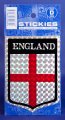 England St George Glitter Foil Shield Stickies