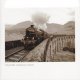 Jacobite Steam Train On Viaduct Sepia Greetings Card (LY)